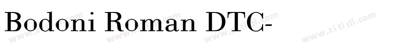 Bodoni Roman DTC字体转换